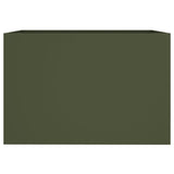 Planter Olive Green 62x40x39 cm Steel 841598