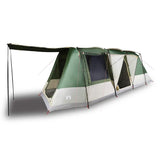 Camping Tent Tunnel 4-Person Green Waterproof 94628
