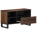 TV Cabinet Brown 80x34x46 cm Solid Wood Mango 377521