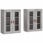 Wall Mounted Cabinets 2 pcs Grey Sonoma Engineered Wood 3197919