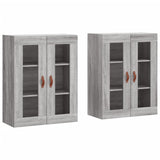 Wall Mounted Cabinets 2 pcs Grey Sonoma Engineered Wood 3197919