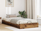 Ottoman Bed Frame Old Wood 80.5 x 200 cm Engineered Wood 3409267