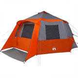 Cabin Tent 12-Person Grey and Orange 500 x 500 x 294 cm 42004058