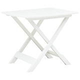Garden Table White Plastic Medium Foldable Bistro Table 48790