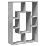 Bookcase Concrete Grey 63x20x90 cm Engineered Wood 858141