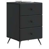 Bedside Cabinet Black 43 x 41 x 66.5 cm Engineered Wood 895476