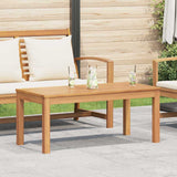 Table Brown 95 x 45 x 40 cm Solid Teak Wood 42006410
