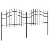 Garden Fence Woerden Grey 240 x 115 cm Powder-coated steel 42003958