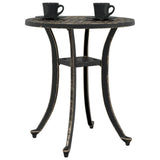 Garden Table Bronze 48x53 cm Cast Aluminium 4002823