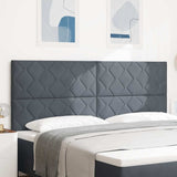 Headboard Height Adjustable Dark grey 200 cm Velvet 3337959