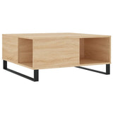 Coffee Table Sonoma Oak 80x80x36.5 cm Engineered Wood 830791