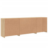 Sideboard with LED Lights Sonoma Oak 202x37x67 cm 3209011