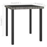5 Piece Outdoor Dining Set with Cushions Poly Rattan Grey 3100402
