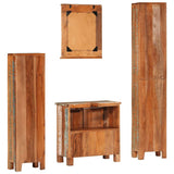 4 Piece Bathroom Furniture Set Solid Wood Reclaimed 352785