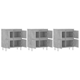 Sideboards 3 pcs Concrete Grey Engineered Wood 3190201