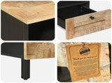 Storage Cabinets Natural 70 x 33 x 46 cm Solid Mango Wood 4018845
