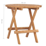 Folding Garden Table 50x50x50 cm Solid Teak Wood 315452