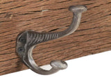 Hall Hanger with 5 Hooks 100x2.5x15 cm Solid Reclaimed Wood 321950