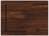 Rectangular Table Top 80 x 70 x 3.5 cm Rectangular Dark Brown 938293