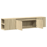 TV Wall Cabinet with LED Sonoma Oak 180x31x39.5 cm 3307956
