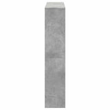 Book Cabinet Concrete Grey 132x29x141.5 cm Engineered Wood 3310310
