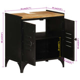 Bathroom Sink Cabinet 55x35x60 cm Iron and Solid Wood Mango 358564