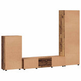 TV Cabinet Set with Shelf FLORIN 3 pcs Old Wood Engineered Wood 3397962