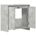 Bathroom Cabinet Concrete Grey 60x33x61 cm Engineered Wood 802646