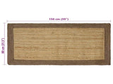 Area Rugs Grey 80 x 150 cm Jute 42010663