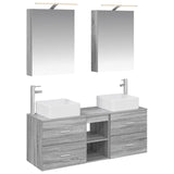Bathroom Furniture Set 5 pcs Grey Sonoma 3406756