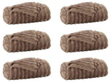 Throw Blankets 6 pcs Camel 150 x 130 cm Fleece 42016869