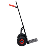 Telescopic Hand Trolley 200 kg Black and Red 146665