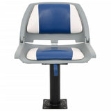 4 Piece Foldable Boat Seat Set Blue and White 48x51x41 cm 3284282