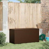 Garden Storage Box Brown 120x50x60 cm Poly Rattan 42499