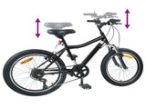 Kids Bike 24'' 6-Speed for 8-12 Years Old Black 42009565