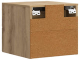 Wall-Mounted Bedside Cabinet 2 pcs Artisan Oak Engineered Wood 899164
