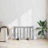 Folding Pet Fence 4 pcs Concrete Grey 201 x 38 x 70 cm 8005960