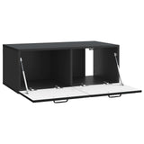 Wall-Mounted TV Cabinet Black 78.5 x 41 x 30 cm Engineered Wood 898686