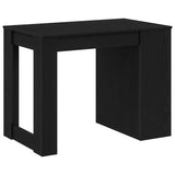 Desk with Drawer and Shelf Black Oak 102x62x77.5 cm Engineered Wood 858687