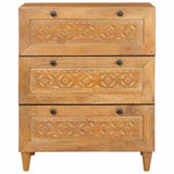 Sideboard Light brown 60 x 33 x 75 cm Solid mango wood 4018083