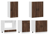 Kitchen Unit LUCCA 5 pcs Brown Oak Engineered Wood 3438272