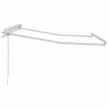 Awning Frame Manual Adjustable White 2.5 x 2 m Steel 42002522