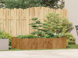 Planter Rusty 120x80x40 cm Weathering Steel 860751
