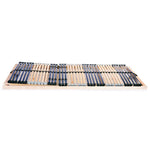 Slatted Bed Bases without Mattress 2 pcs with 42 Slats 90x200 cm 3051436