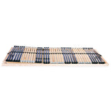 Slatted Bed Bases without Mattress 2 pcs with 42 Slats 90x200 cm 3051436