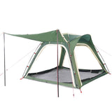 Camping Tent 4-Person Green Quick Release Waterproof 94356