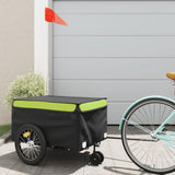 Bike Trailer Black and Green 45 kg Iron 94109