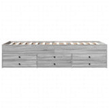 Daybed with Drawers without Mattress Grey Sonoma 90x200 cm 3280879