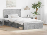Bed Frame Concerte Grey 90 x 190 cm Solid Pine Wood 3412545