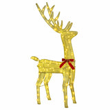 Reindeer Family 3 pcs Warm white 68 x 26 x 127 cm Fabric 42019054